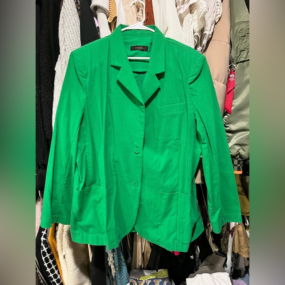 Storets Oversized Green Blazer